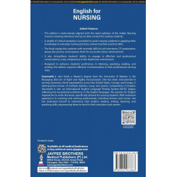 English for Nursing, 3/E for BSc Nursing and GNM Students | Covers Grammar, Vocabulary, Reading Comprehension, Composition a… -