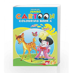 Jumbo Cartoon Colouring Book 4 (Jumbo Cartoon Colouring Books) by Dreamland Publications Book-9788184516968