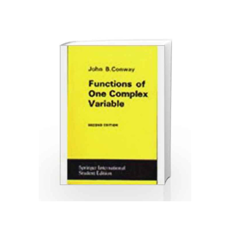 Functions of One Complex Variable by Michael Barr Book-9788185015378
