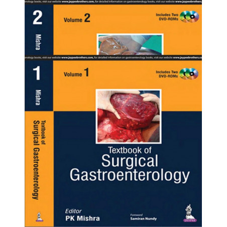 TEXTBOOK OF SURGICAL GASTROENTEROLOGY (2VOLS) WITH TWO DVD-ROMS book by Mishra Pk