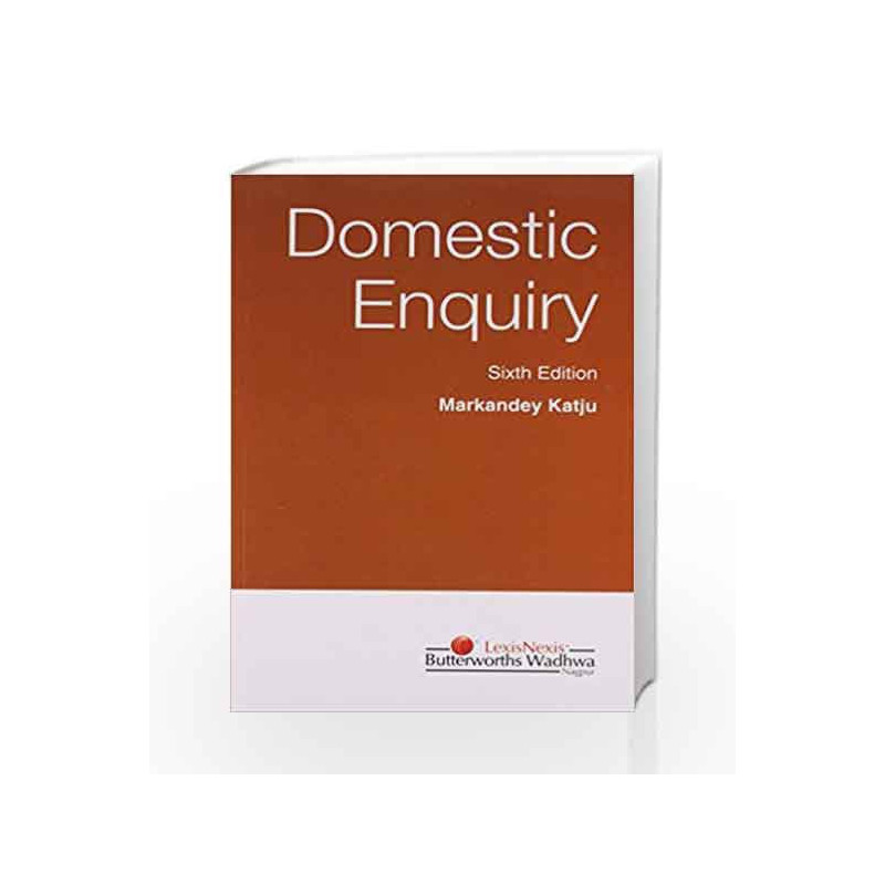 Domestic Enquiry by Markandey Katju Book-9788187162148