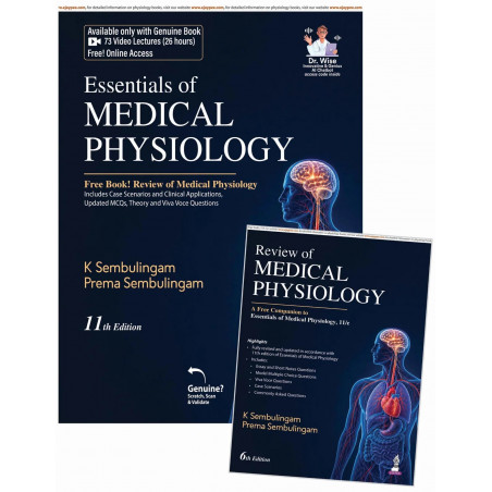Essentials of Medical Physiology, 11/E for MBBS Students | Revised Textbook with Case Scenarios, MCQs, Viva Voce Qs and FAQs…