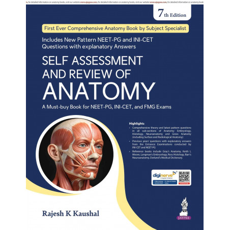 Self Assessment and Review of Anatomy, 7/E for NEET PG, INI-CET, DNB, FMGE Aspirants and MBBS Students | Theary, High-yield…
