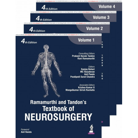 RAMAMURTHI AND TANDON'S TEXTBOOK OF NEUROSURGERY (4VOLS): Four Volume Set book by PRAKASH NARAIN TANDON, RAVI RAMAMURTHI
