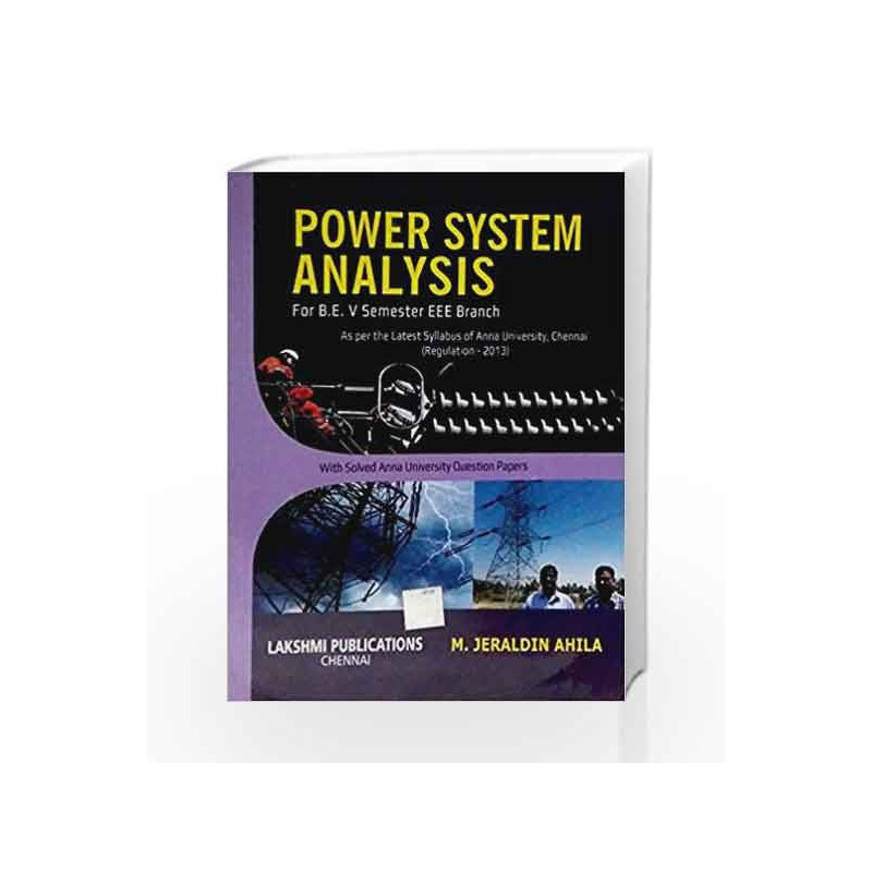 Power System Analysis by M.Jeraldin Ahila Book-9788192048529