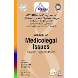 AICOG MANUAL OF MEDICOLEGAL ISSUES: NO MORE LITIGATIONS PLEASE(63RD ALL INDIA CONGRESS OF OBSTETRICS book by MC PATEL - Back Cov