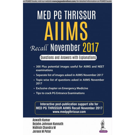MED PG THRISSUR AIIMS RECALL NOVEMBER 2017 book by Aswath Kumar