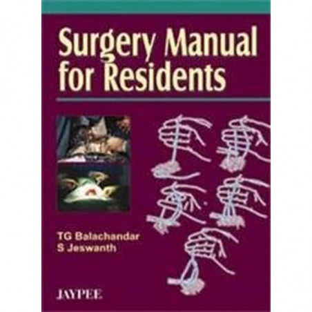 Surgery Manual For Residents book by Balachandar