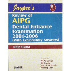 Jaypee's Review of AIPG Dental Entrance Examination (2001-2006) (with Explanatory Answers) book by Gupta