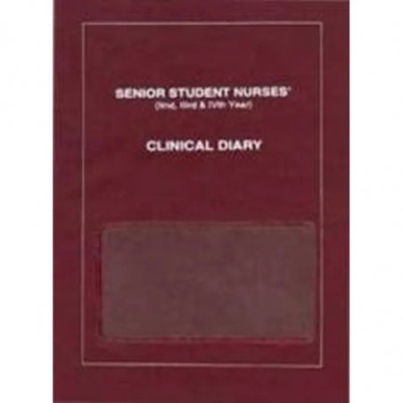 Senior Student Nurses Clinical Diary book by Sam