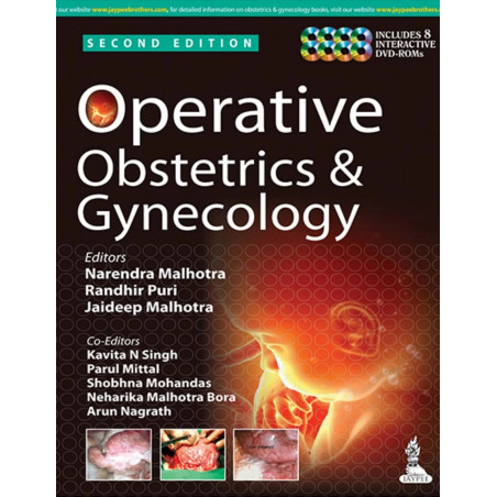 Operative Obstetrics and Gynecology (with 8 interactive DVDs) book by Malhotra Narendra