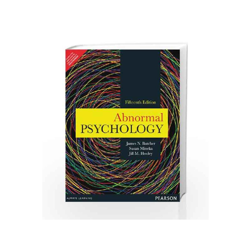 Abnormal Psychology, 15e by Carson / Butcher / Mineka / Hooley Book-9789332518988