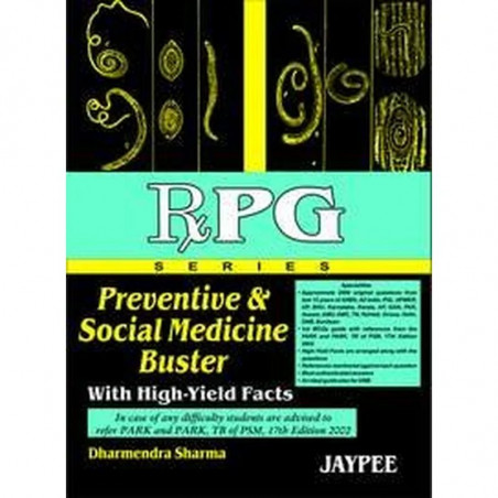 Rxpg Series Preventive & Social Medicine Buster With High-Yields Facts book by Sharma