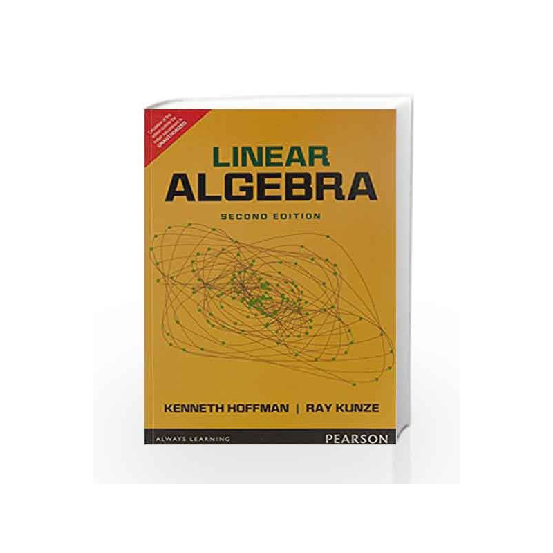 Linear Algebra by Kenneth M Hoffman Book-9789332550070