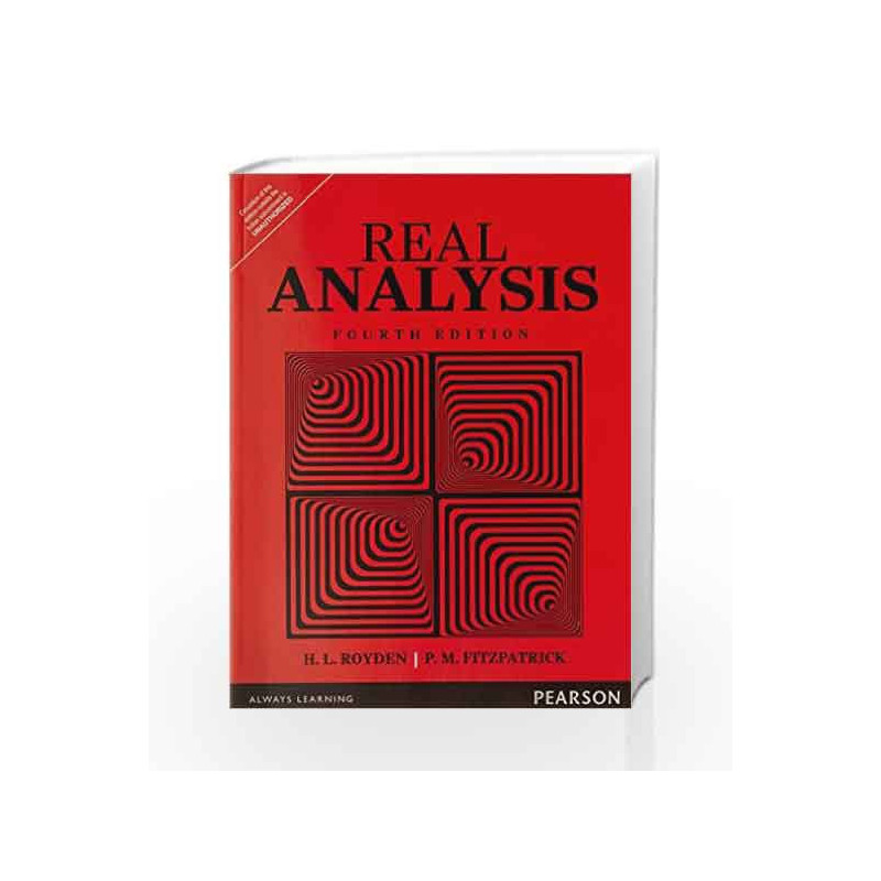 Real Analysis by Royden Book-9789332551589
