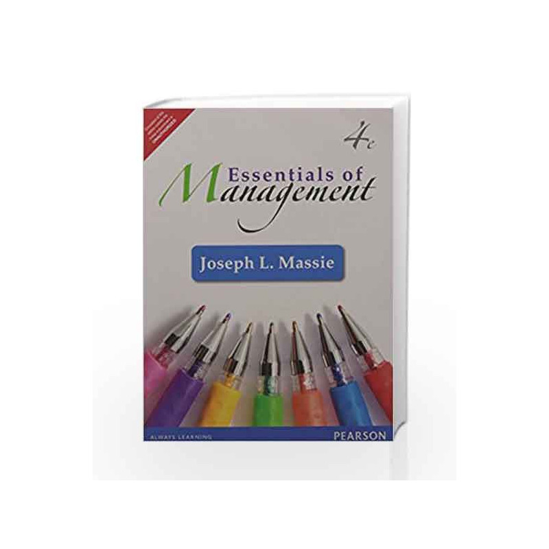 Essentials of Management 4 ED by Massie Book-9789332557000