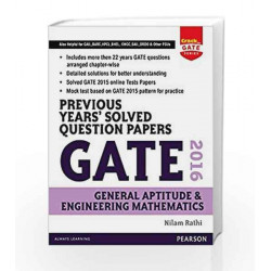Previous Years\' Solved Question Papers Gate 2016 Engineering Mathematics and General Aptitude by Nilam Rathi Book-9789332559257