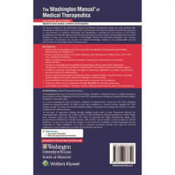 The Washington Manual of Medical Therapeutics, 2nd South Asian ed book by Archith Boloor, Zachary Crees - Back Cover