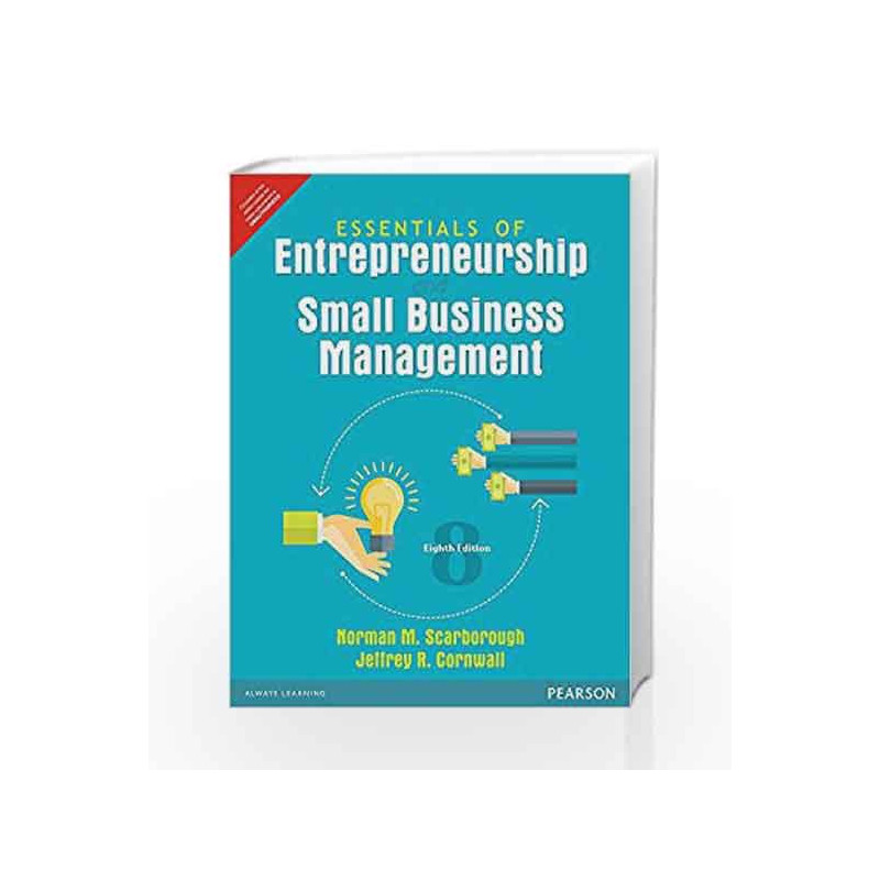 Essentials of Enterpreneurship & small B by Scarborough/Cornwell Book-9789332559981