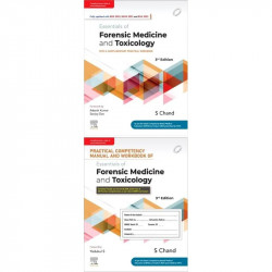 ESSENTIALS OF FORENSTIC MEDICINE AND TOXICOLOGY WITH PRACTICAL COMPETENCY OF MANUAL AND WORKBOOK 3ED (PB 2025) book by Sures…