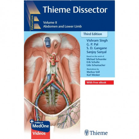 Thieme Dissector Volume 2 - Abdomen and Lower Limb ( 3rd Edition, 2026 ) | Get 100+ Video Access | Dissection Manual for MBB…