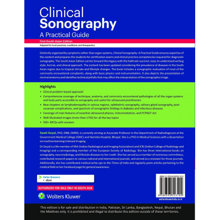 Clinical Sonography: A Practical Guide, 1st South Asian ed book by Swati Goyal, Roger C. Sanders