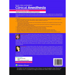 Barash, Cullen and Stoelting's Clinical Anesthesia, (Vol 2 Set), 2nd South Asian ed book by Nishkarsh Gupta, Anju Gupta - Back C