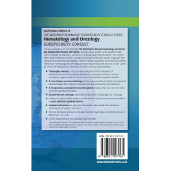 The Washington Manual Hematology And Oncology Subspecialty Consult 4Ed (Pb 2017) book - Back Cover
