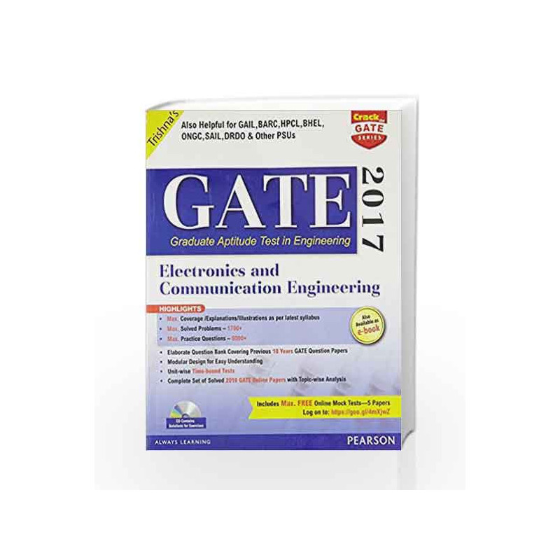 GATE Electronics & Comm Engg 2017 by Trishna\'s Book-9789332571839