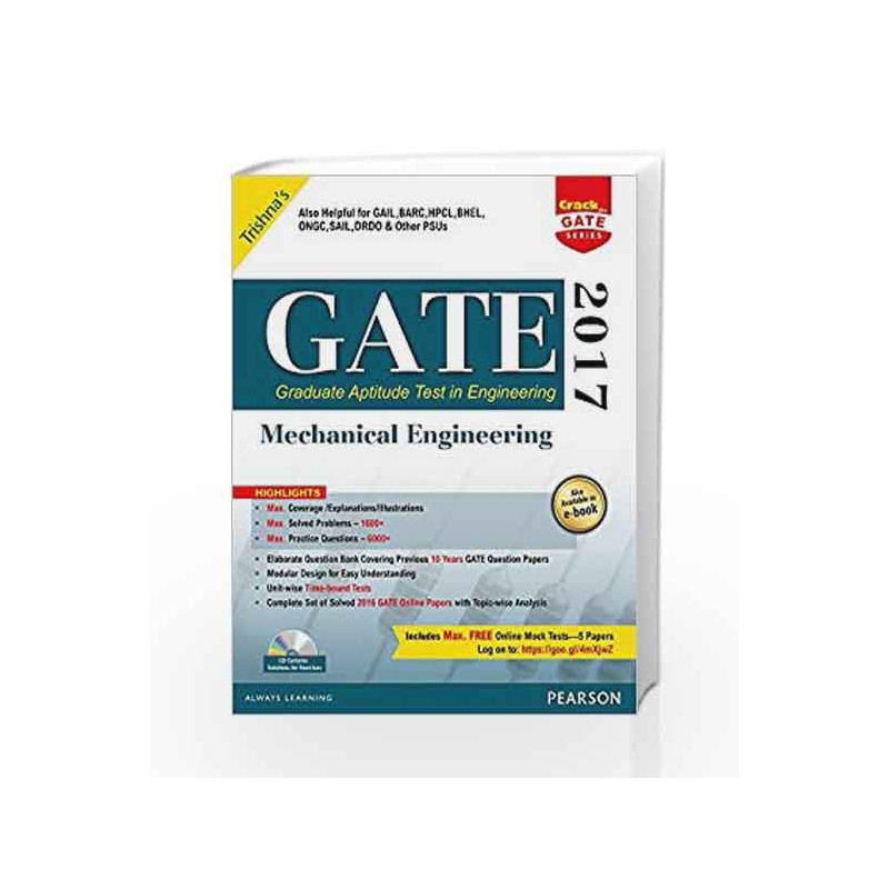 GATE Mechanical Engineering 2017 by Trishna\'s Book-9789332571853