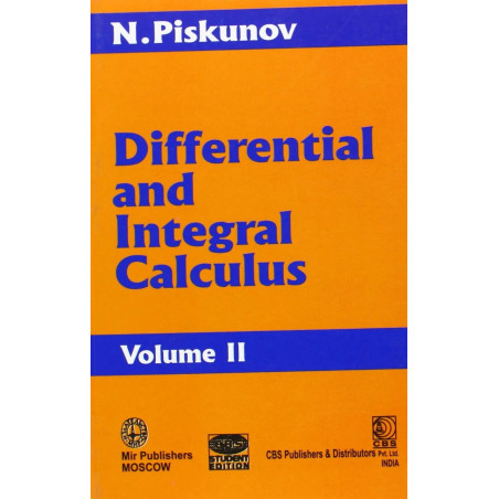 Differential And Integral Calculus Vol 2 (Pb 1996): v. II book by PISKUNOV N