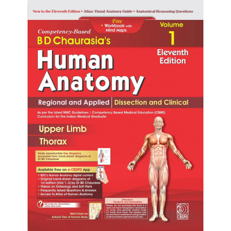 B D Chaurasia's Human Anatomy, Vol. 1, 11th Edition | Regional and Applied Dissection and Clinical : Upper Limb and Thorax w…