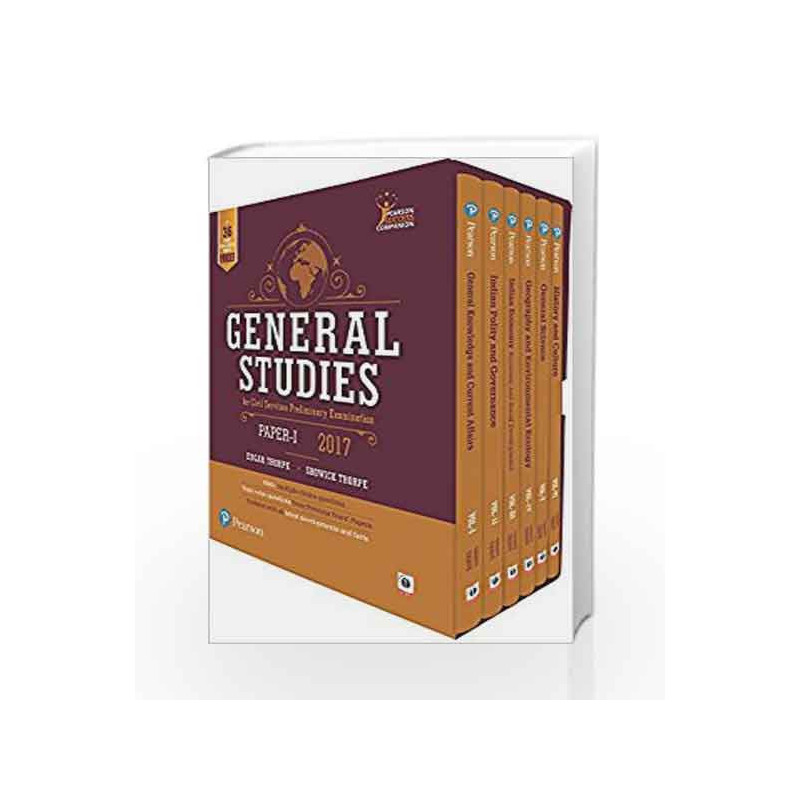 General studies Paper I: For Civil Services Preliminary Examination Vol-1,2,3,4,5,6 by Edgar Thorpe Book-9789332575899