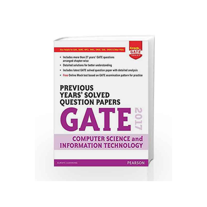 Gate Prev Yrs\' CSIT 2017 by Pearson Editiorial Book-9789332576032