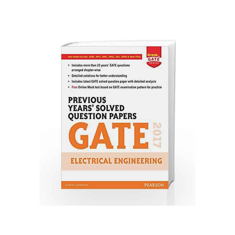Gate Prev Yrs\' EE 2017 by Pearson Editiorial Book-9789332576056