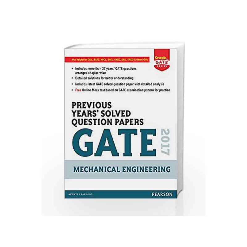 Gate Prev Yrs\' ME 2017 by Pearson Editiorial Book-9789332576063