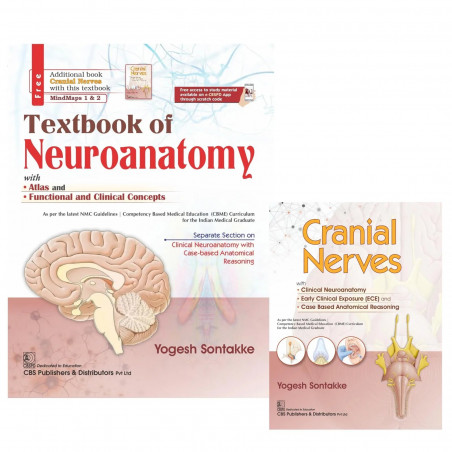 TEXTBOOK OF NEUROANATOMY WITH ATLAS AND FUNCTIONAL AND CLINICAL CONCEPTS WITH ADDITIONAL BOOK CRANIAL NERVES (PB 2026) ISBN…