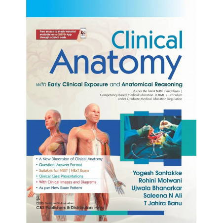 Clinical Anatomy With Early Clinical Exposure and Anatomical Reasoning (PB 2026) book by Yogesh Sontakke, Rohini Motwani