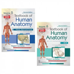 Textbook of Human Anatomy, 2/e | with COLOR ATLAS and Clinical Integration Volume 5 (Head, Neck and Face), Volume 6 (Brain)… - B