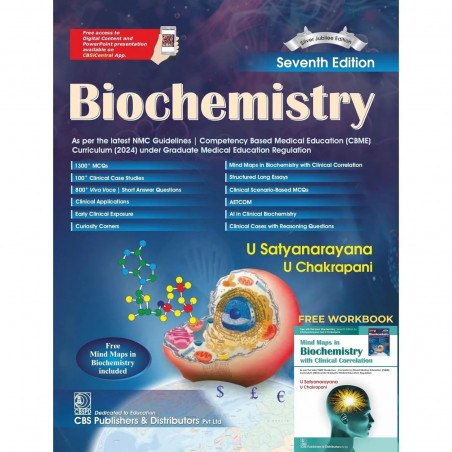 Biochemistry, 7th Silver Jubilee Edition | As per the latest NMC Guidelines | Packed Inside Free Mind Maps in Biochemistry w…