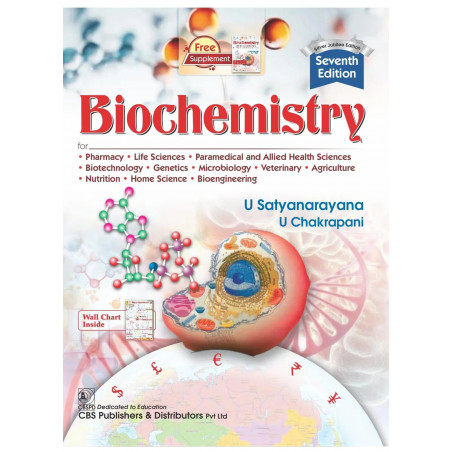BIOCHEMISTRY WITH REVIEW AND ASSESSMENT COMPLIMENTARY 7ED (PB 2026) book by U Satyanarayana, U Chakrapani