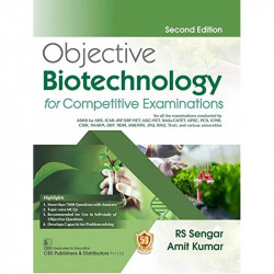 OBJECTIVE BIOTECHNOLOGY FOR COMPETITIVE EXAMINATIONS book by SENGAR RS - Back Cover