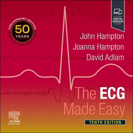 THE ECG MADE EASY WITH ACCESS CODE 10ED (PB 2025) book by HAMPTON J.