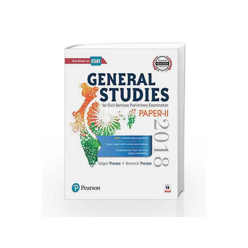General Studies Paper II for Civil Services Preliminary Examination 2018 by Thorpe Edgar Book-9789332588417
