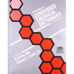 HAWLEYS CONDENSED CHEMICAL DICTIONARY 11ED (HB 1990) book by SAX