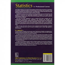 STATISTICS FOR PROFESSIONAL COURSE (HB 2011) book by AGARWAL - Additional Image 4