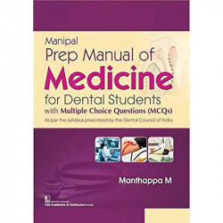 Manipal Prep Manual Of Medicine For Dental Students (Pb 2020): With Multiple Choice Questions (Mcqs) book by MANTHAPPA M. - Back