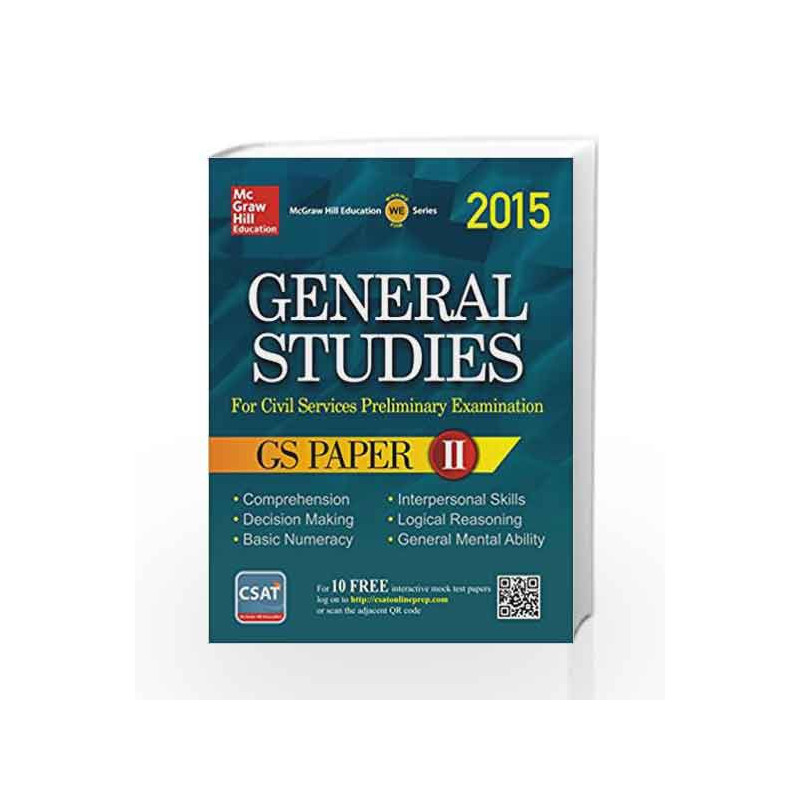 General Studies - Paper 2 (2015) by MHE Book-9789339217938