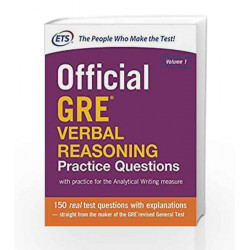 Official Gre Verbal Reasoning Practice Questions (Old Edition) by ETS Book-9789339217969