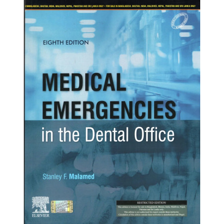 MEDICAL EMERGENCIES IN THE DENTAL OFFICE 8ED (PB 2024) book by MALAMED S.F